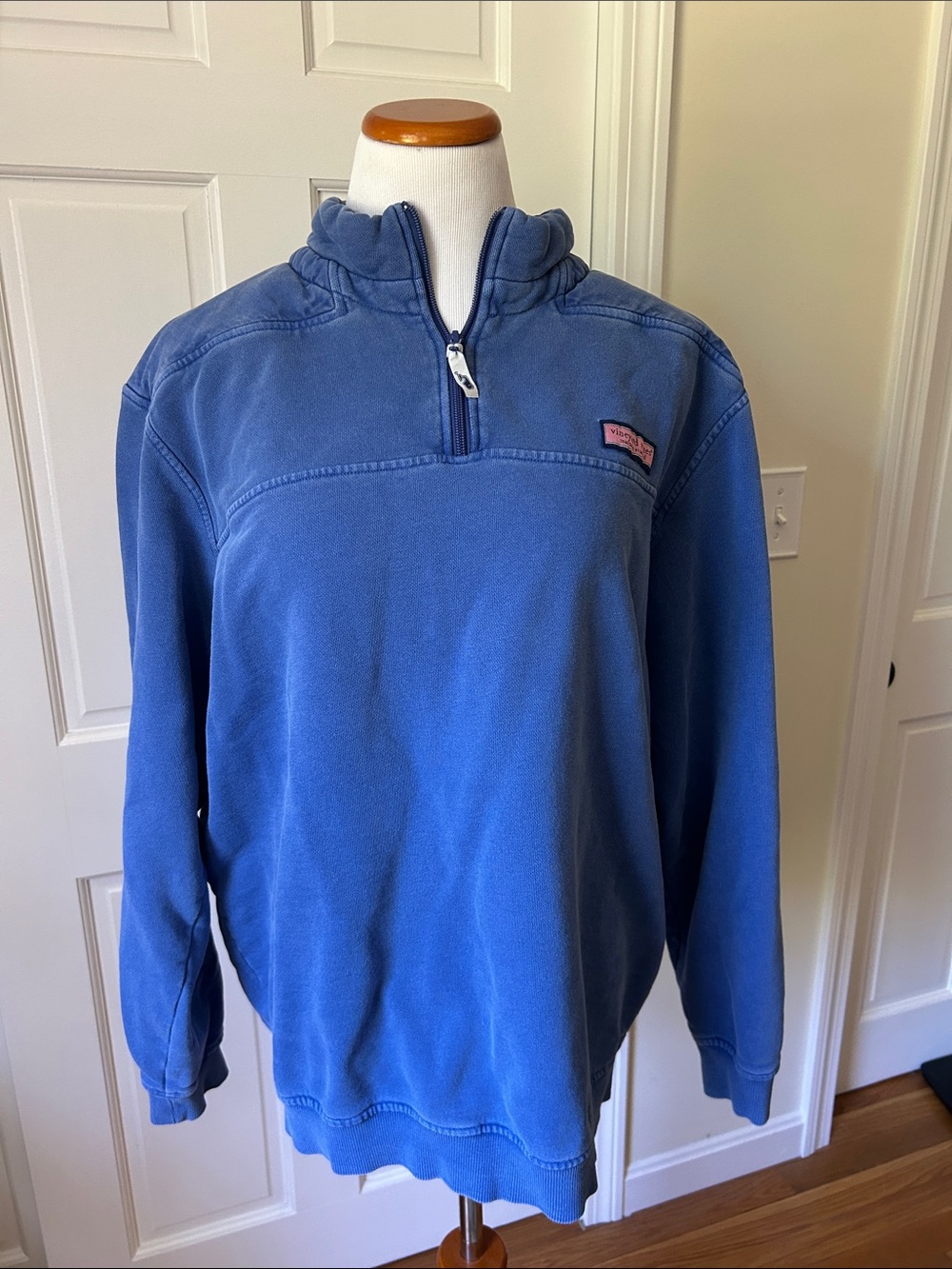 Vineyard Vines Men's Shep Shirt Blue Half-Zip Pullover Y2K Martha’s Vineyard